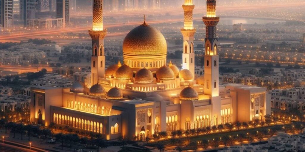 Jummah prayer time in DIFC Mosque Dubai - UAE WAVE - Dubai Attraction
